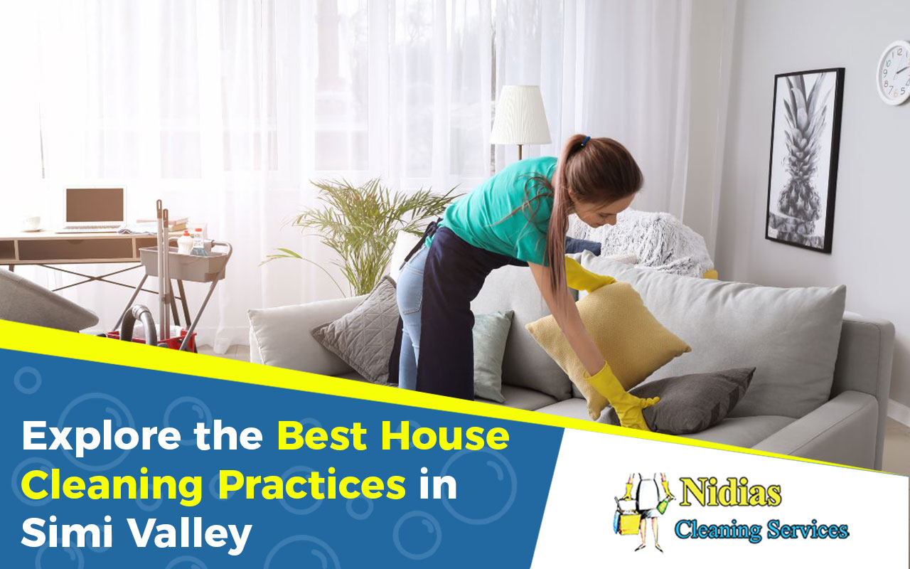 Living room cleaned using the best house cleaning practices in Simi Valley.