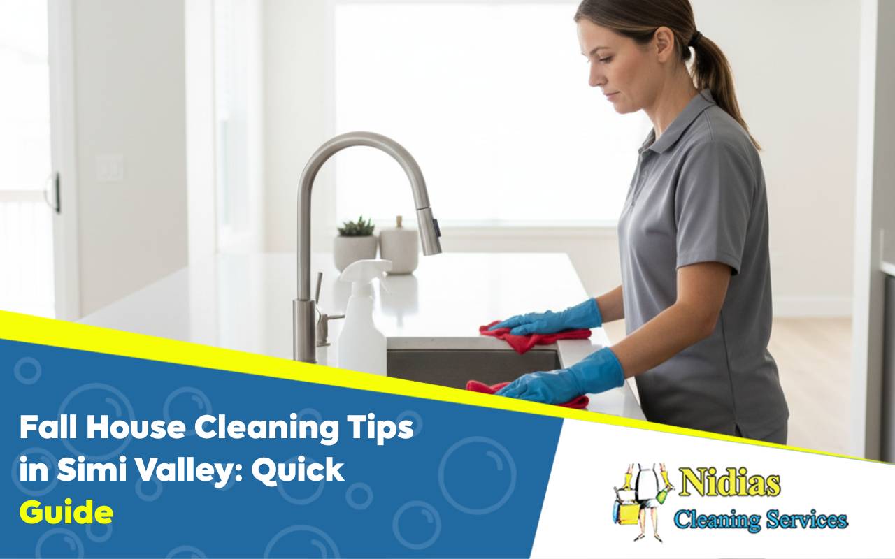 Kitchen organized and sparkling clean using Fall House Cleaning Tips in Simi Valle