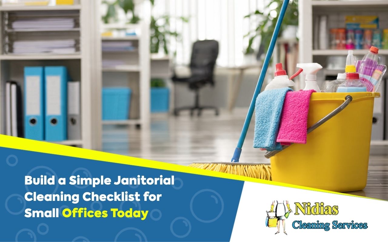 janitorial cleaning checklist for small offices focused on shared office area cleaning