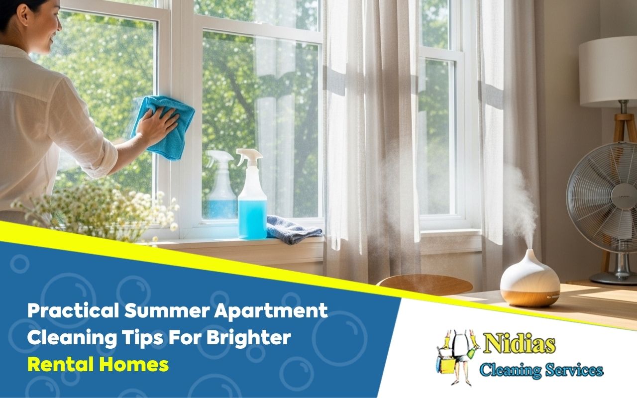 Summer apartment cleaning tips for bright windows and fresh rooms