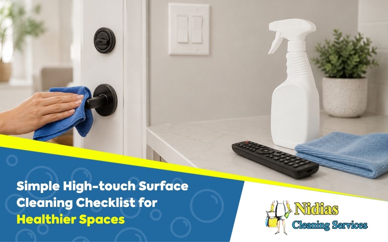 high-touch surface cleaning checklist for home touchpoints